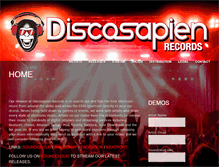 Tablet Screenshot of discosapienrecords.com